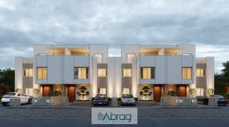 For sale, 245 sqm villa, Town House, West End Compound, Sheikh Zayed, installments over 7 years