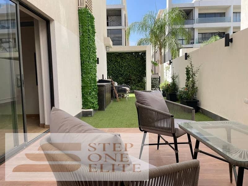 Apartment for sale + garden with a 42% cash discount in Taj City compound, offered by Madinet Nasr for Housing and Development 3