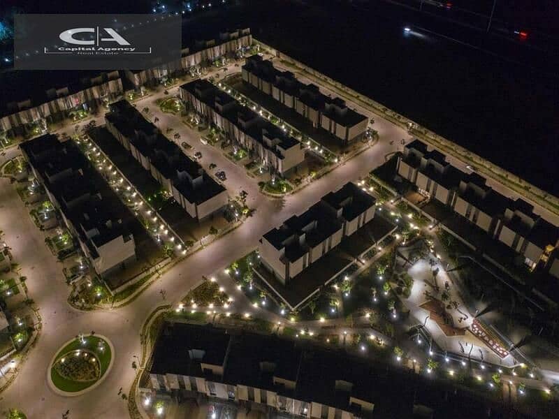 Over the cityscape, book your unit Fully finished apartment, delivery soon In the heart of New Cairo, in Al Burouj Compound View on the landscape 8