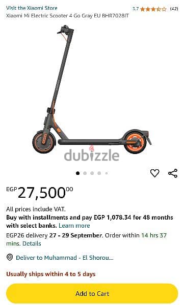 Xiaomi scooter 4go 6