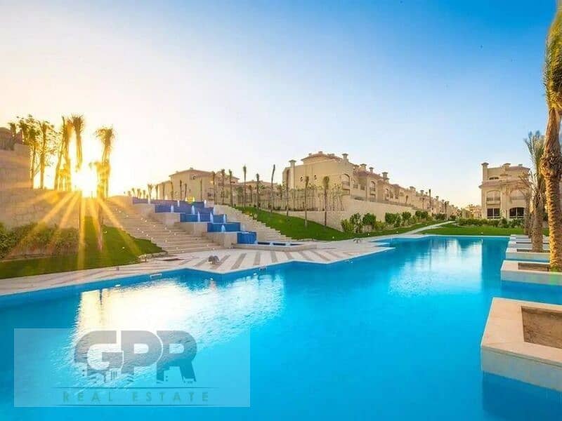 Classic twin villa ready to move 375m with installments in La Vista City لافيستا سيتي 2