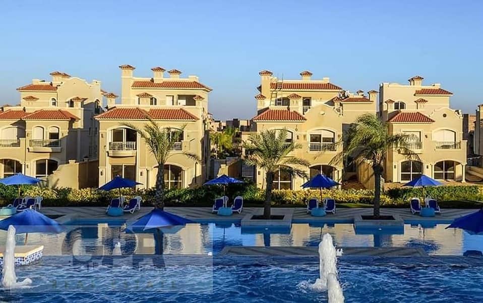 Classic twin villa ready to move 375m with installments in La Vista City لافيستا سيتي 5