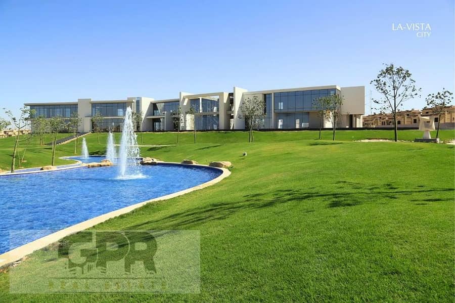 Classic twin villa ready to move 375m with installments in La Vista City لافيستا سيتي 18