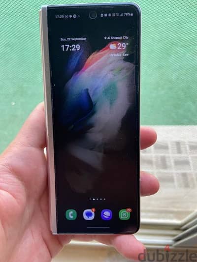 Samsung fold Z3 in mint condition - silver