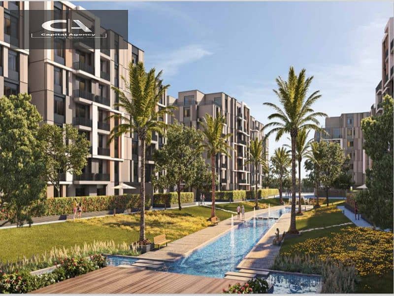 Book at the price of the launch in the first phase of Hassan Allam in Park Central Compound With only 5% down payment View on the lagoon and landscape 12