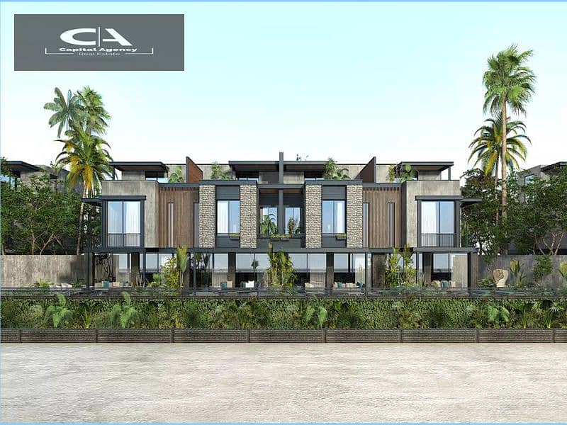 Book at the price of the launch in the first phase of Hassan Allam in Park Central Compound With only 5% down payment View on the lagoon and landscape 2