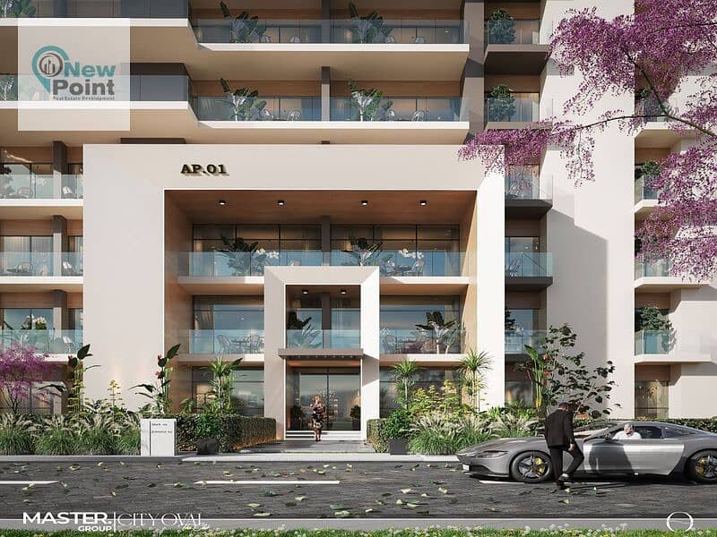 At the lowest price on the market, own a 418 sqm duplex in CITY OVAL, the Administrative Capital, in the R8 area. 3