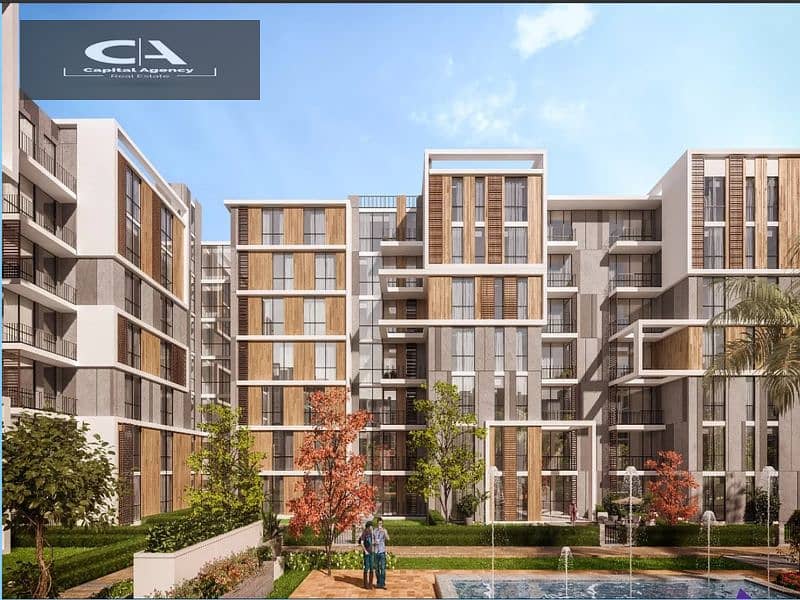 Book over the cityscape at the price of the launch in the first phase of Hassan Allam in Park Central Compound, 3-bedroom apartment | With only 5% DP 2