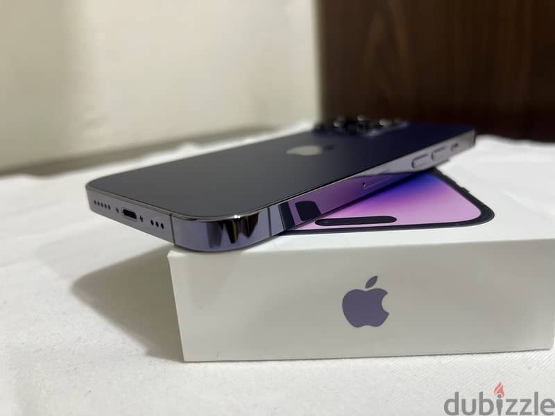 Iphone 14 Pro 128 GB Purple 5G With Facetime battery 90% 7