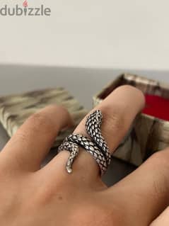 Snake Italian Silver Ring - خاتم فضة إيطالي ثعبان