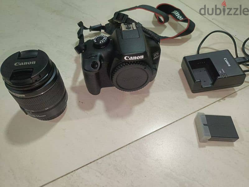 Canon 4000D + stand +camera bag 1