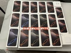 iphone 16 promax (256-512) & 16 pro 256 2 sim card HK version