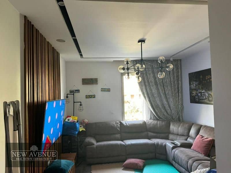 Fully finished Apartment With appliances in Village Gardens Katameya New Cairo, BUA 185m,3 Bedrooms 2