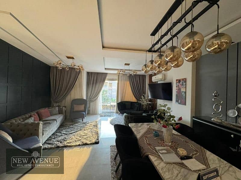 Fully finished Apartment With appliances in Village Gardens Katameya New Cairo, BUA 185m,3 Bedrooms 8