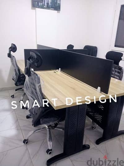 خلية عمل  - work station - Partition خشب mdf إسباني مقاس الفرد ١٢٠*٦٠