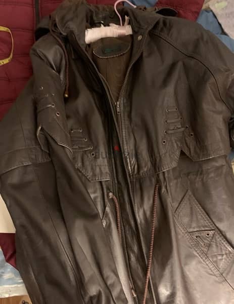 leather jacket جاكيت جلد طبيعي 1