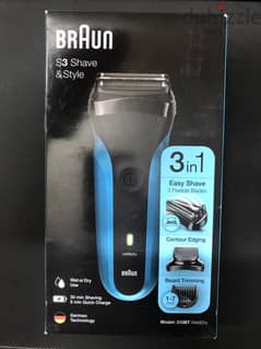 BRAUN SHAVER 310BT BLK/BLU BOX EURO