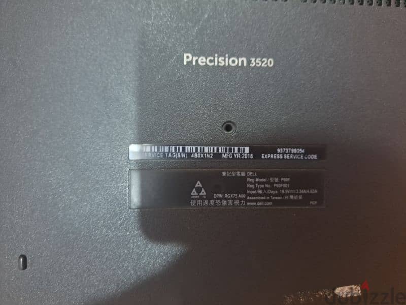 Dell Precision I5 7gh hq 256ssd 512hdd Vram 2g  8gram 4