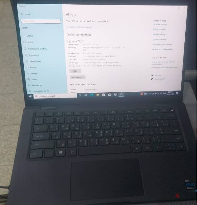 Dell Latitude 7420 (i5 g11 (الجهاز حاله الجديد ) 5