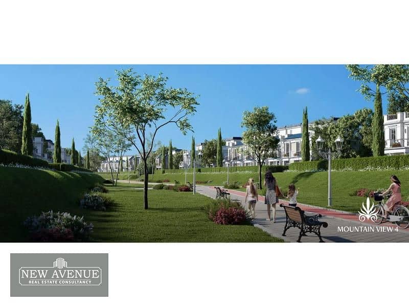 Prime location Townhouse middle in Mountain view Aliva Mostakbal city River's park - Delivery 2028 Core&shell 7