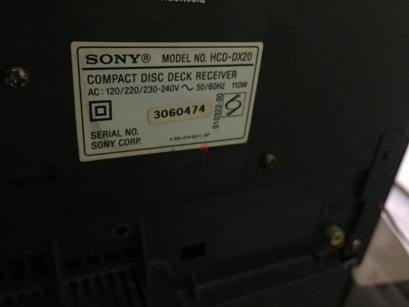 hi fi sony DX20 3