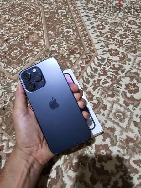 iphone 14 pro max خطين فعلي بطاريه ٩٢ خرابيش سطحيه بالعلبه 1