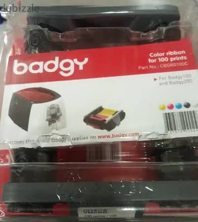 Badgy Color ribbon for 100 prints Badgy100 & Badgy200 (CBGR0100