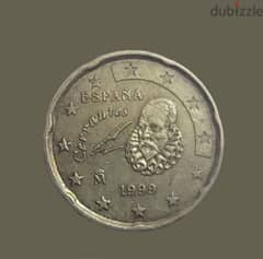 لهواة النوادر  Spain 20 erou cent 1988-M 0