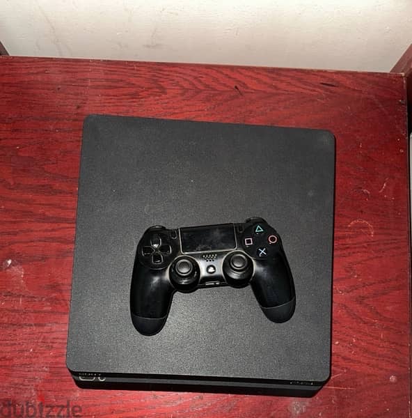 ps4 slim 500 excellent condition with 1 controller , بلايستيشن 4 سليم 0