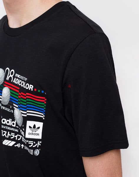 Adidas Colfax tee t-shirt with print size M/L from France 4