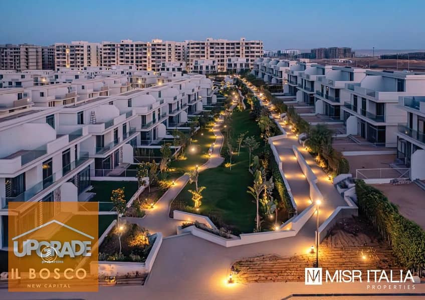 150 sqm Apartment Ground Floor with Garden - Immediate Delivery in the Heart of the New Administrative Capital, IL Bosco Compound, Prime Location 3