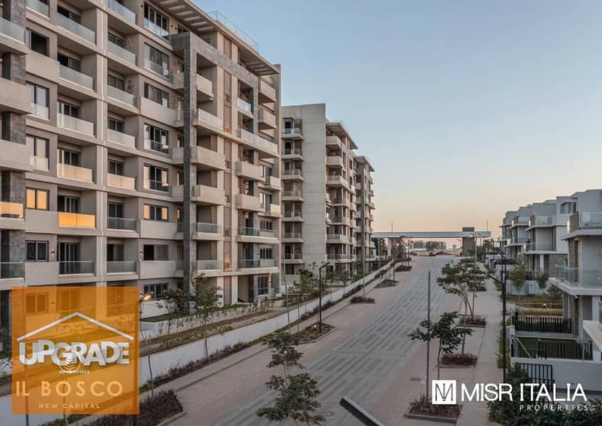 150 sqm Apartment Ground Floor with Garden - Immediate Delivery in the Heart of the New Administrative Capital, IL Bosco Compound, Prime Location 7