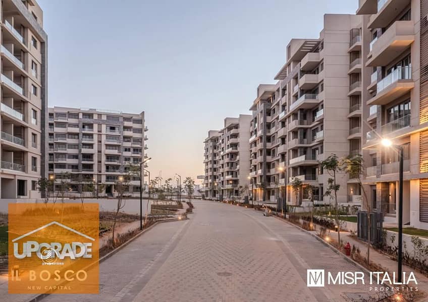 150 sqm Apartment Ground Floor with Garden - Immediate Delivery in the Heart of the New Administrative Capital, IL Bosco Compound, Prime Location 9