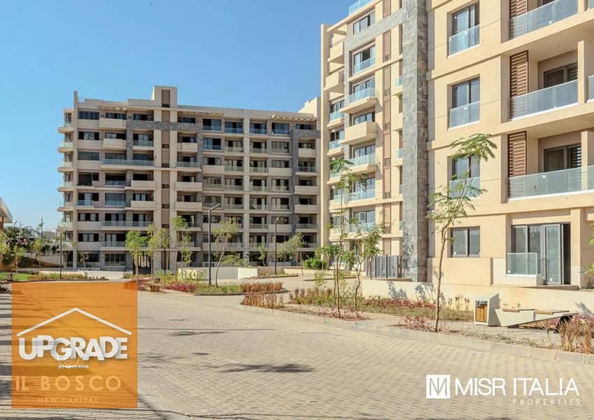 150 sqm Apartment Ground Floor with Garden - Immediate Delivery in the Heart of the New Administrative Capital, IL Bosco Compound, Prime Location 13