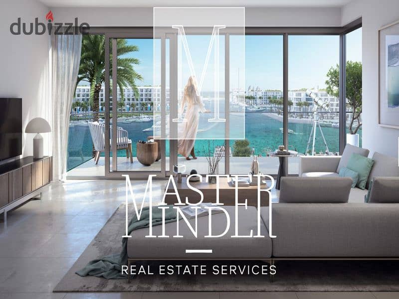 Chalet for sale overlooking Marina fully furnished Marassi By Emaar Misr 9