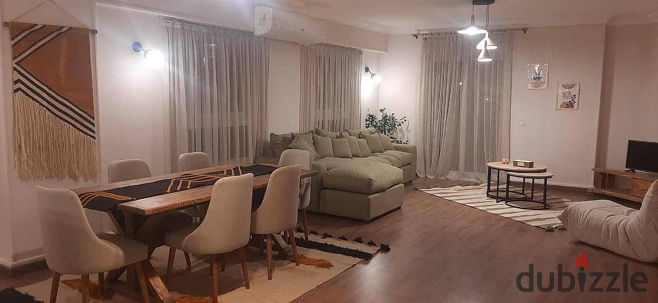 Apartment for rent fully furnished first occupancy in the Second District Fifth Settlement. 0