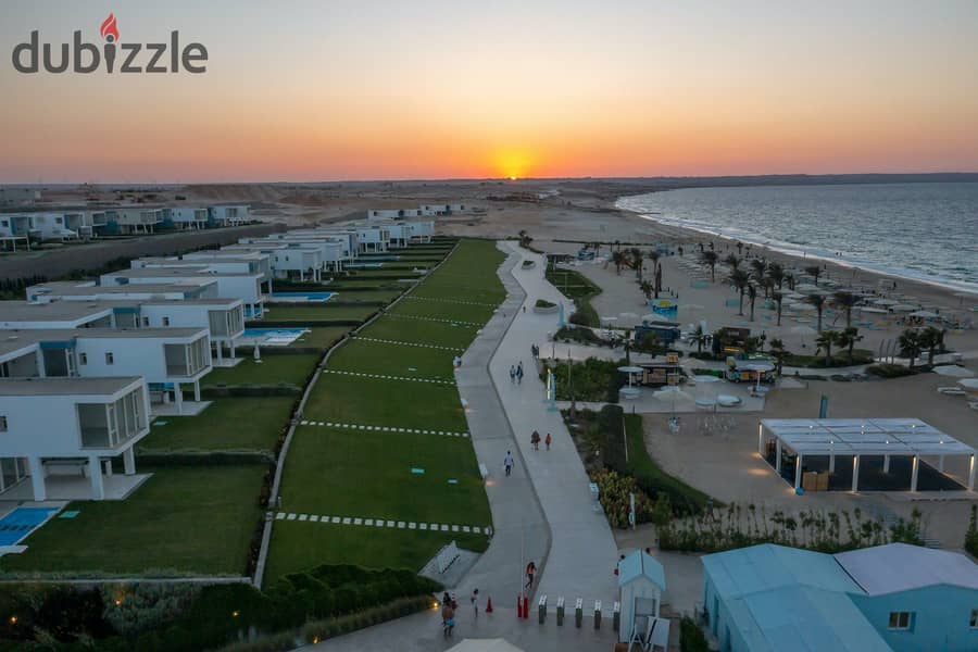 حصريا فى معرض سيتي سكيب شاليه متشطب فى موقع مميز جدا اطلاله مباشره على البحر فى فوكا باى  بمقدم 5% فقط  أحجز دعوتك معانا و أستفاد بالعروض 12