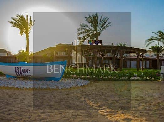 Ground chalet 100m with garden for sale in Blue Blue Village Ain Sokhna prime location and direct view on the sea in installments over long period 2