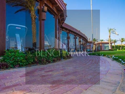 Ground chalet 100m with garden for sale in Blue Blue Village Ain Sokhna prime location and direct view on the sea in installments over long period 6