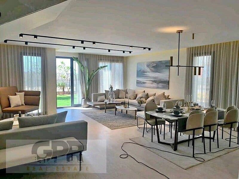 جاردن دوبلكس 3غرف نوم متشطبة ع المفتاح خلف المركز الطبي العالمي في كمبوند البروج - garden duplex 3Beds for sale in al burouj compound 2