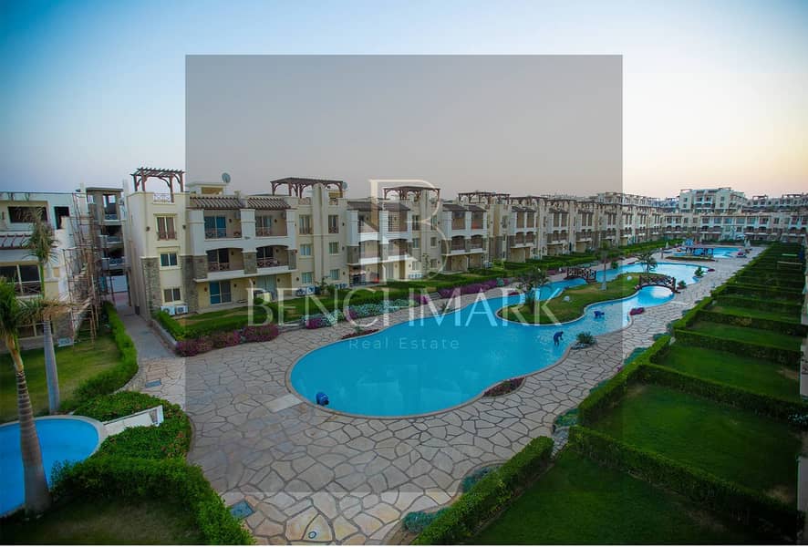 Prime location chalet with direct view of the sea ground floor with garden for sale in Blue Blue Village Ain Sokhna in installments over long period 7