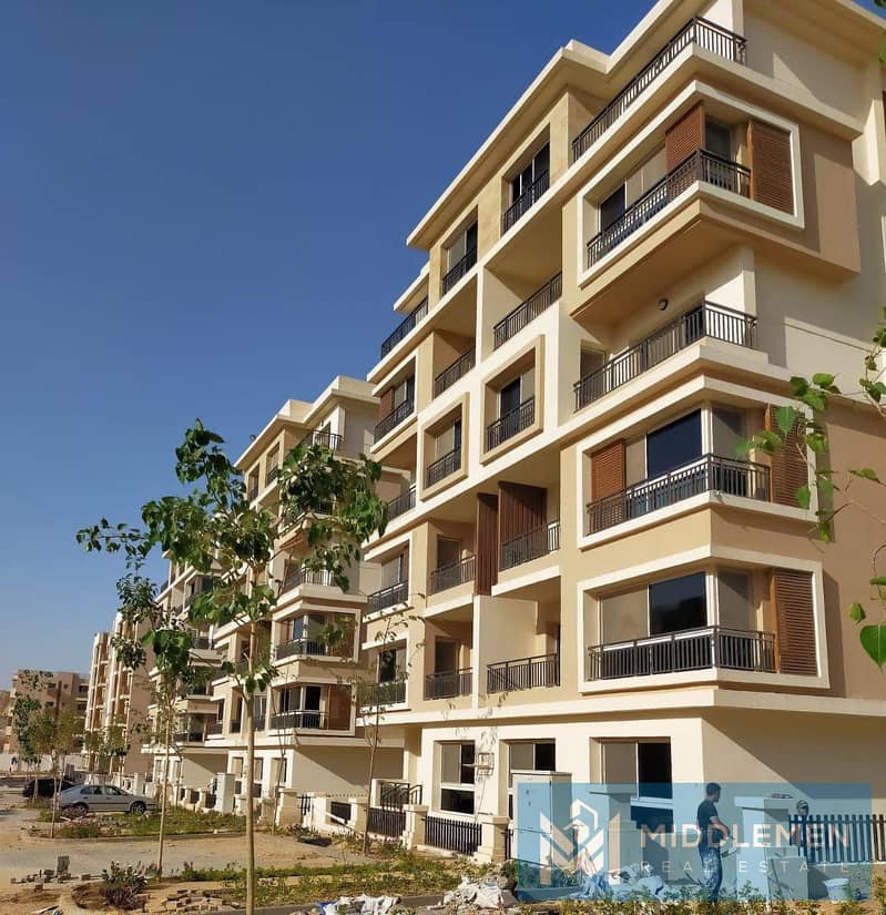 studio 64m under market price prime location , taj city lake park new cairo 9