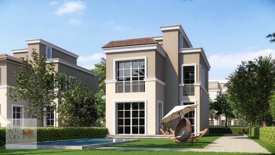 Independent villa 175 m in The Butterfly Compound in New Cairo on Amal Direct Axis with a very distinctive view. Book now and get the best view. 0