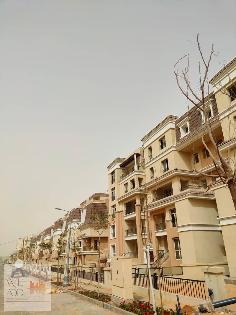 Triplex apartment 220m with roof 127m in Sarai Compound in Esse phase in New Cairo with a down payment starting from 5% and installments over 8 years 7