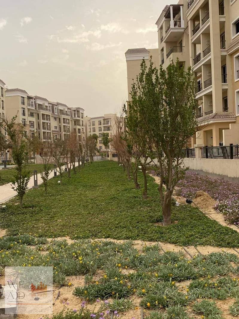 Apartment for sale in Sarai Compound, distinctive division, 130 m, with a private garden. Book now before the price increase in the Esse phase, 5