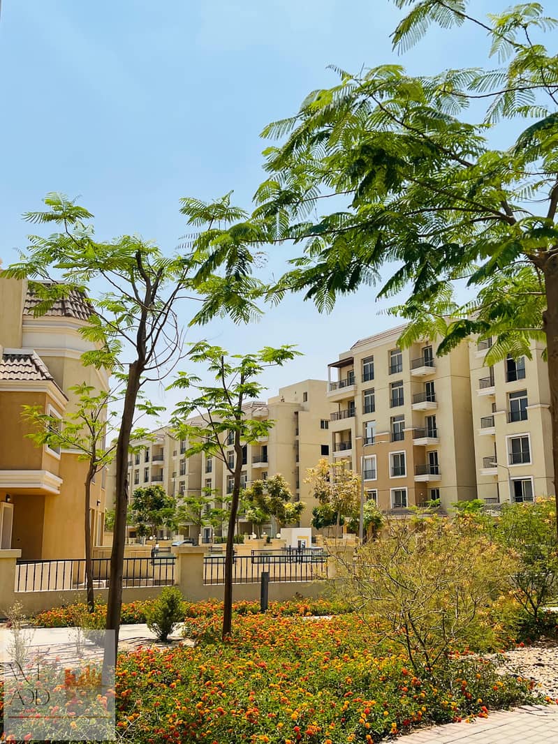 Apartment for sale in Sarai Compound, distinctive division, 130 m, with a private garden. Book now before the price increase in the Esse phase, 18