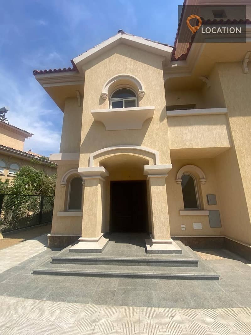 For rent, a separate villa, model G, in the most upscale phases of Madinaty, View Wide Garden 0