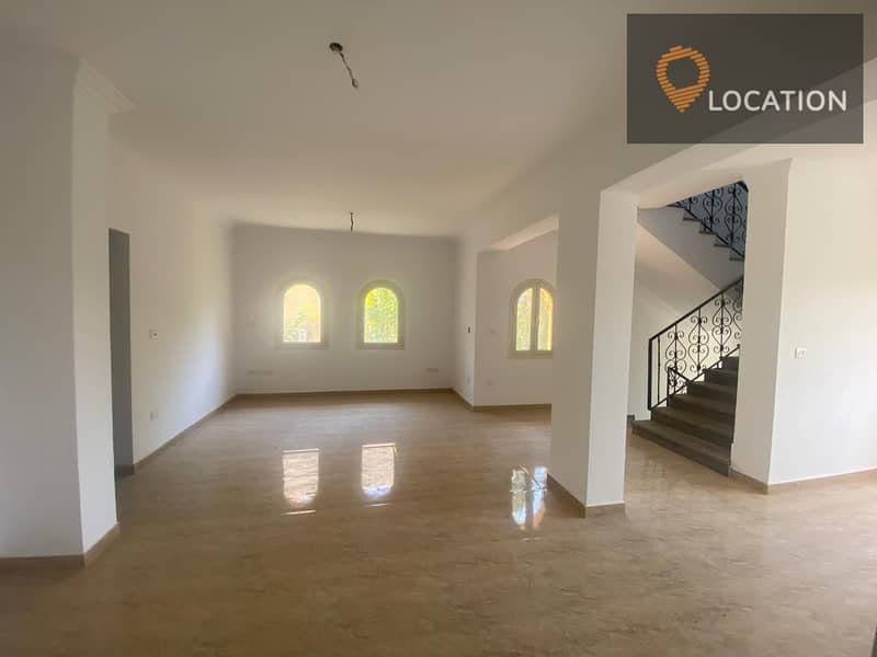 For rent, a separate villa, model G, in the most upscale phases of Madinaty, View Wide Garden 9