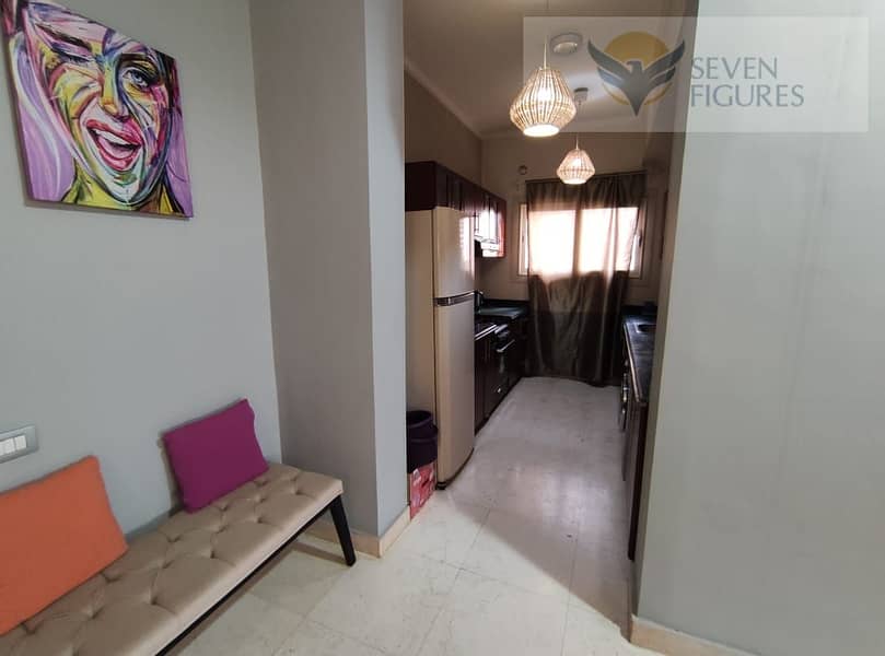 For Rent Studio Apartment fully furnished 88m palm hills 3