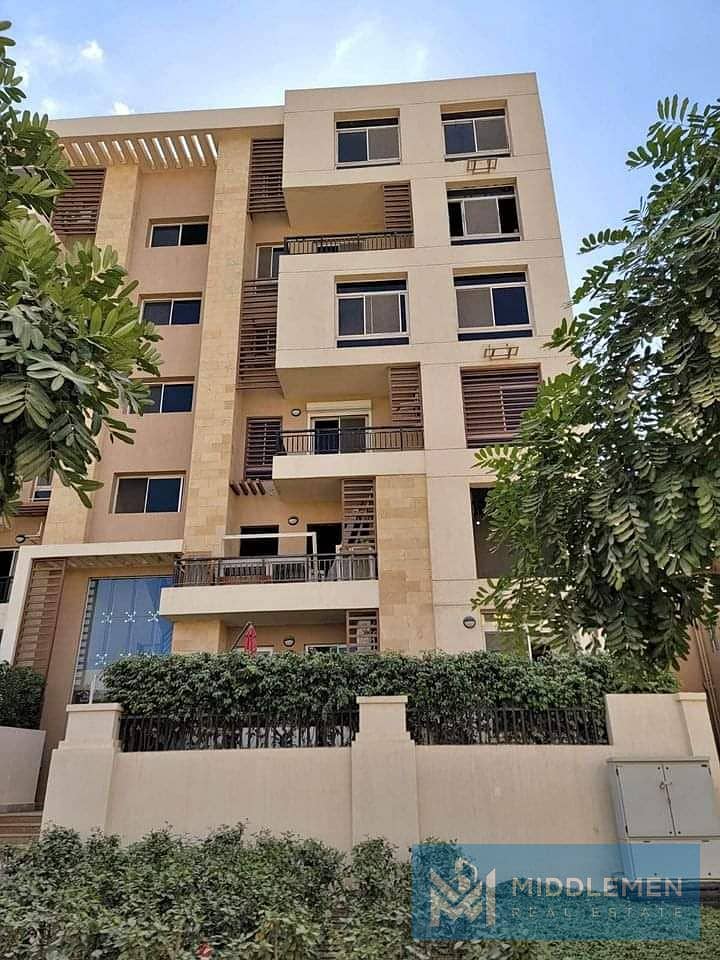 apartment 128 m ready to move prime location open view , taj city new cairo 9